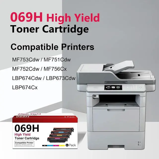 Alt view image 2 of 7 - 069H 069 High Capacity Toner Cartridge Set (Black, Cyan, Yellow, Magenta)