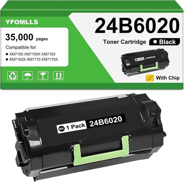 Main image of 24B6020 Black Toner Cartridge with chip