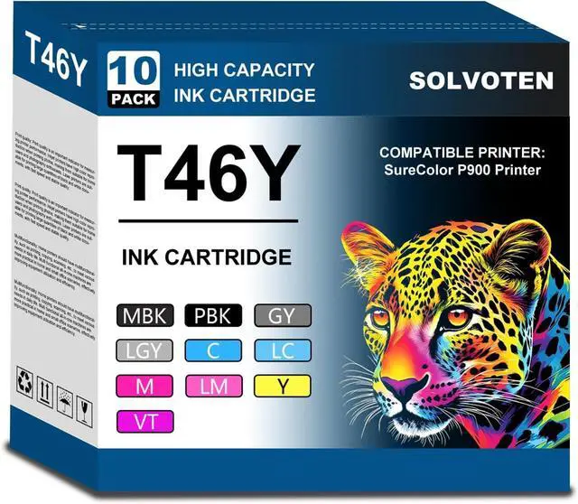 Main image of T46Y UltraChrome PRO10 Ink Cartridge 10-Pack Replacement for SureColor P900
