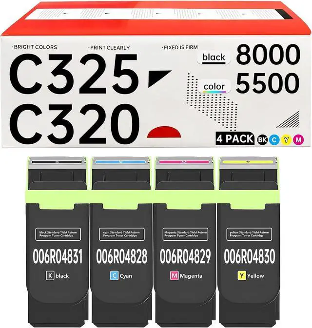 Main image of C320 C325 High Capacity Toner Cartridges 4 Pack 8000 Pages