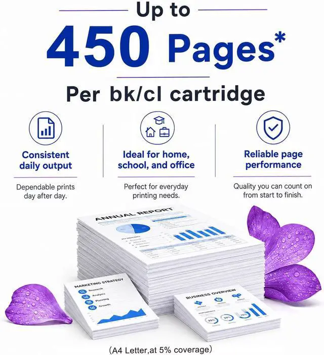 Alt view image 4 of 7 - LC3013XL LC3013 Ink Cartridges BK/C/M/Y High Yield (5-Pack) - Replacement for Brother Ink Cartridges LC3013 LC3011 XL Work with MFC-J497DW MFC-J491DW MFC-J895DW MFC-J690DW Printer