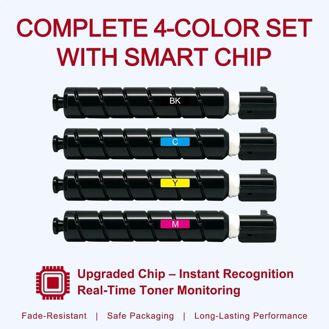Alt view image 3 of 7 - GPR53 Toner 4-Pack Compatible for iR ADV DX High 116k