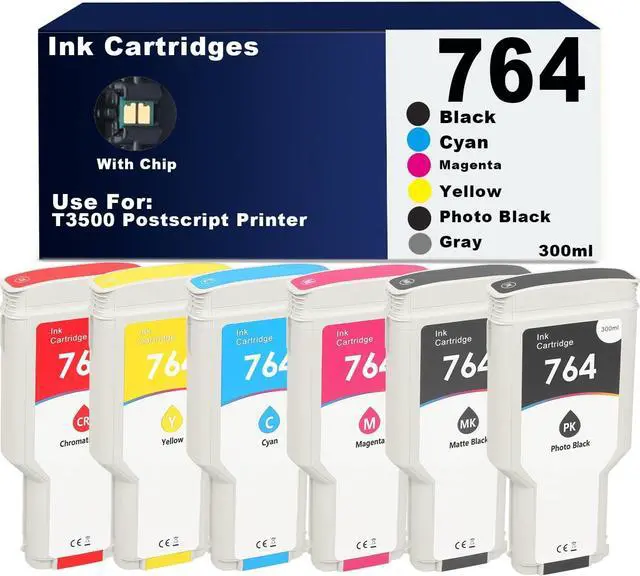 Main image of SkyPrint 764 Ink Cartridges 300ML Compatible with Designjet T3500 Printer