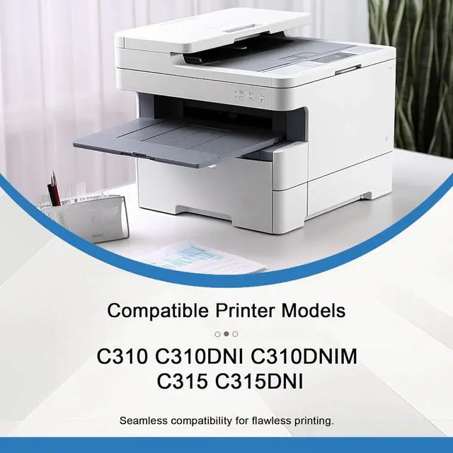 Alt view image 2 of 6 - C310 / C315 High Capacity Toner Cartridge Set (4-Pack, BK/C/M/Y) - Compatible 006R04356 006R04357 006R04358 006R04359 Toner Cartridge Replacement for Xerox C310 C310DNI C310DNIM C315 Color Printer