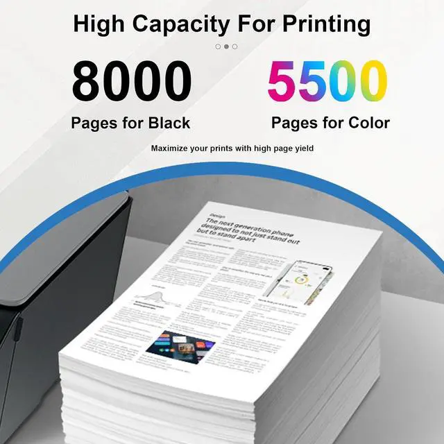 Alt view image 3 of 6 - C310 / C315 High Capacity Toner Cartridge Set (4-Pack, BK/C/M/Y) - Compatible 006R04356 006R04357 006R04358 006R04359 Toner Cartridge Replacement for Xerox C310 C310DNI C310DNIM C315 Color Printer