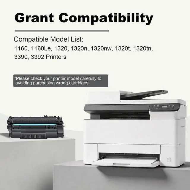 Alt view image 2 of 6 - 49A Toner Cartridge: 2 Pack High Yield 49A Black Cartridges Compatible for HP 49A Toner Cartridge Q5949A Work with 1160 1160Le 1320 1320n 1320nw 1320t 1320tn 3390 3392 Printer