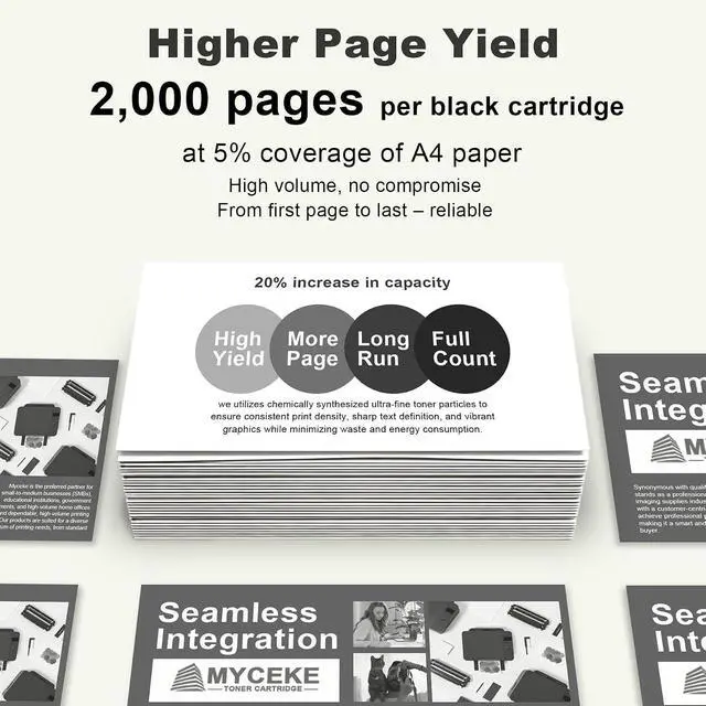 Alt view image 3 of 6 - 49A Toner Cartridge: 2 Pack High Yield 49A Black Cartridges Compatible for HP 49A Toner Cartridge Q5949A Work with 1160 1160Le 1320 1320n 1320nw 1320t 1320tn 3390 3392 Printer