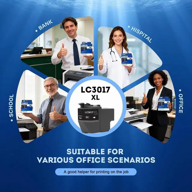 Alt view image 2 of 7 - SFINK LC3017 LC3017XL Ink Cartridges High Yield (5-Pack) Replacement for Brother LC3017 XL Ink Cartridges MFC-J5330DW MFC-J6530DW MFC-J6730DW MFC-J6930DW Printer (BK/C/M/Y)