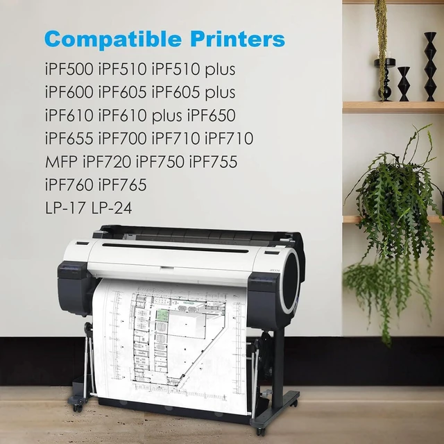 Alt view image 2 of 7 - PFI-102 PFI 102 Ink Cartridge Replacement for Canon PFI-102MBK PFI-102BK PFI-102C PFI-102M PFI-102Y for ImagePrograf IPF500 IPF510 IPF600 IPF605 IPF650 IPF700 IPF765 Printer (6 Pack, 2 MBK BK C M Y)