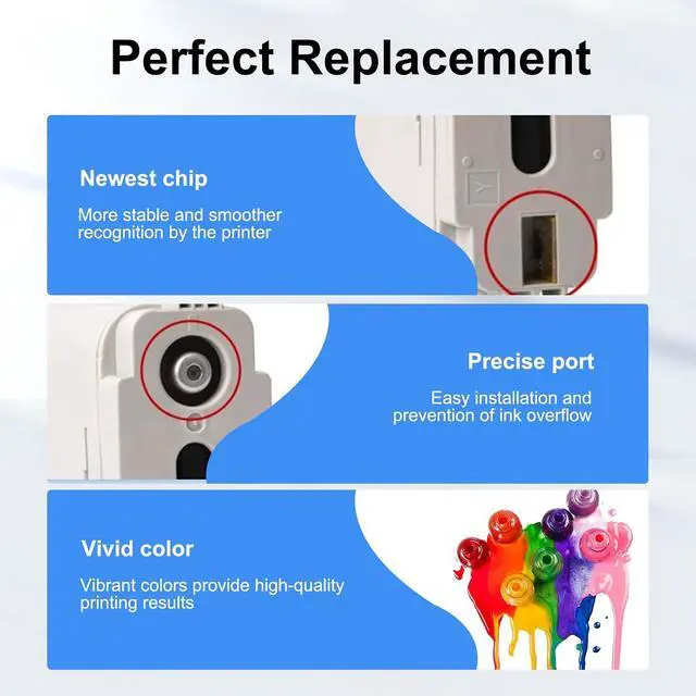 Alt view image 6 of 7 - 745 745XL Ink Cartridge 300ml High Yield 6-Pack with Upgraded Chip, Replacement for HP 745 Ink Compatible with HP DesignJet Z2600 Z5600 Postscript Printer, F9K06A F9K05A F9K04A F9K03A F9K02A F9K01A
