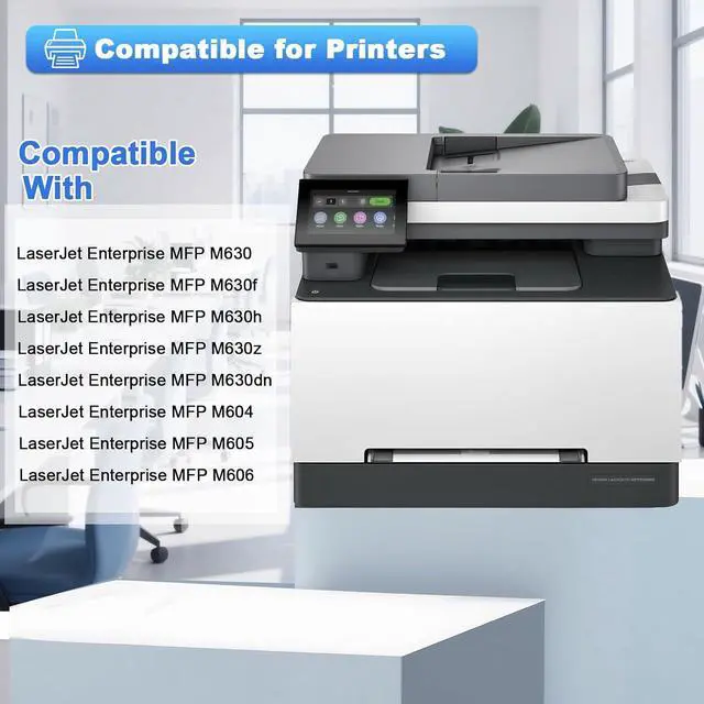 Alt view image 2 of 7 - 81A Toner Cartridges 2 Pack CF281A Black Replacement for HP 81A CF281A 81X CF281X with HP Laserjet Enterprise MFP M605 M606 M630 M630f HP Laserjet MFP M604 M630h M630z M630dn Printer (with Chip)