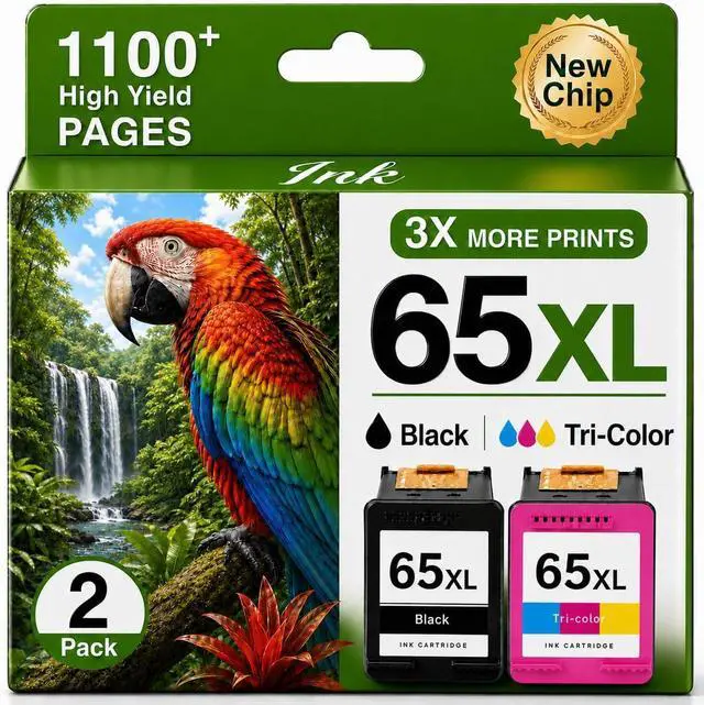Main image of 65XL Ink Cartridges Combo Pack Replacement for HP 65XL Ink Cartridge