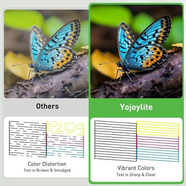 Alt view image 6 of 7 - 62 62XL Ink Cartridges Black and Color for HP Envy 7640 5660 7645 5540 5640