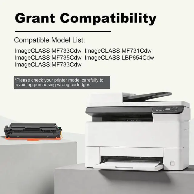 Alt view image 2 of 6 - 046 Toner Cartridge Set: 4 Pack High Yield CRG 046 Cartridges Compatible for Canon 046 Toner Cartridge Work with ImageCLASS MF733Cdw LBP654Cdw MF731Cdw MF735Cdw Printer
