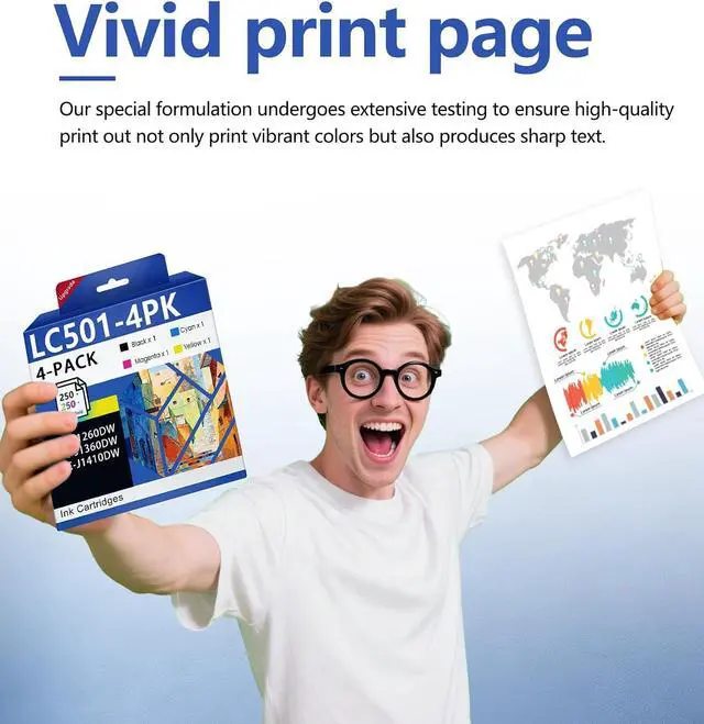 Alt view image 5 of 7 - LC501 Ink Cartridges High Yield