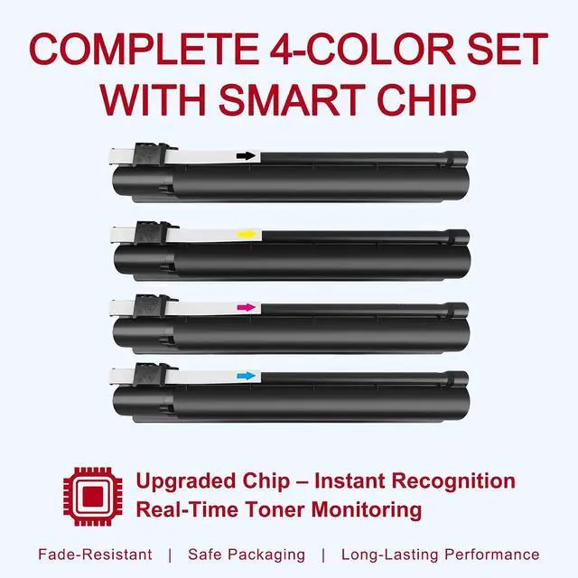 Alt view image 3 of 7 - Compatible for E-Studio T-FC330U Toner 4Pk 71k Pages