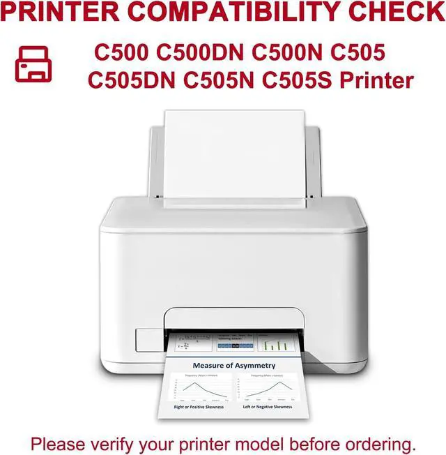 Alt view image 2 of 7 - Compatible with C500 C505 Toner 4-Pack CMYK, High pages13K