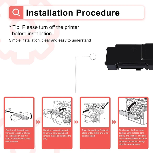 Alt view image 5 of 6 - Versalink C400 / C405 Toner Cartridges High Yield set for Xerox C400 C405