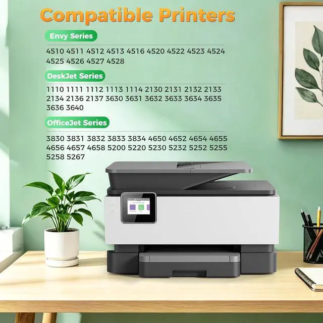 Alt view image 2 of 7 - 63XL 63 XL Ink Cartridge Combo Pack Compatible for HP 63XL 63 XL Ink Cartridge 2-Pack Black and Tri-Color for Desk Jet 1112 2130 3630 Envy 4520 4512 Office Jet 3830 3833 4650 4655 5200 5258 Printers
