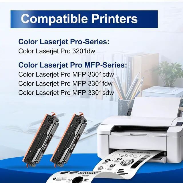 Alt view image 2 of 7 - W2180A Black Toner 3301fdw Compatible for HP 218A Black Toner Cartridge