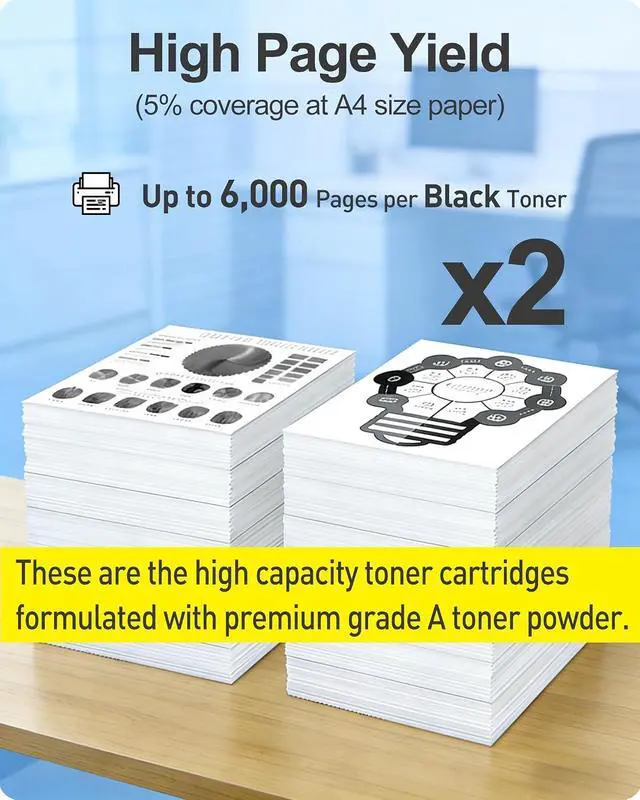 Alt view image 5 of 7 - MasaiMara B241H00 Black High Yield Toner Cartridge for Lexmark B2442dw B2546dw B2650dn B2650dw MB2442adwe MB2546adwe MB2650adwe B2442 B2546 B2650 MB2442 MB2546 MB2650 Printers