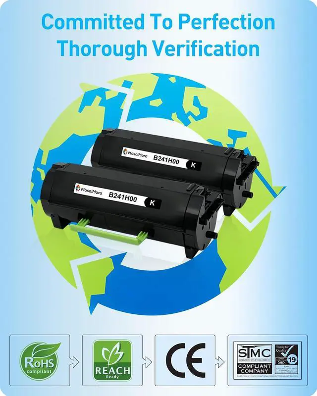 Alt view image 7 of 7 - MasaiMara B241H00 Black High Yield Toner Cartridge for Lexmark B2442dw B2546dw B2650dn B2650dw MB2442adwe MB2546adwe MB2650adwe B2442 B2546 B2650 MB2442 MB2546 MB2650 Printers