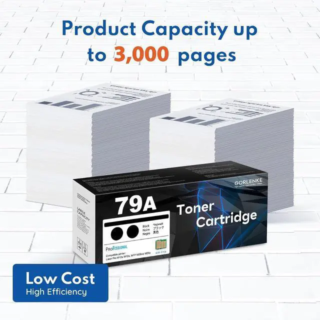Alt view image 4 of 7 - 79A Toner Cartridge, CF279A 2 Black Compatible M26nw Toner Replacement for HP 79A Laser Pro M12w M12a; Laser Pro MFP M26nw M26a Printer Ink