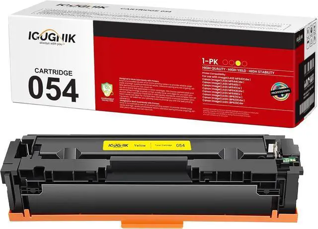 Main image of 1-Pack CRG 054 High Yield Yellow Toner Cartridge Replacement for Canon CRG 054 for imageCLASS MF642Cdw MF644Cdw MF640C MF641Cw MF643Cdw MF645Cx LBP621Cw LBP622Cdw LBP623Cdw Printer