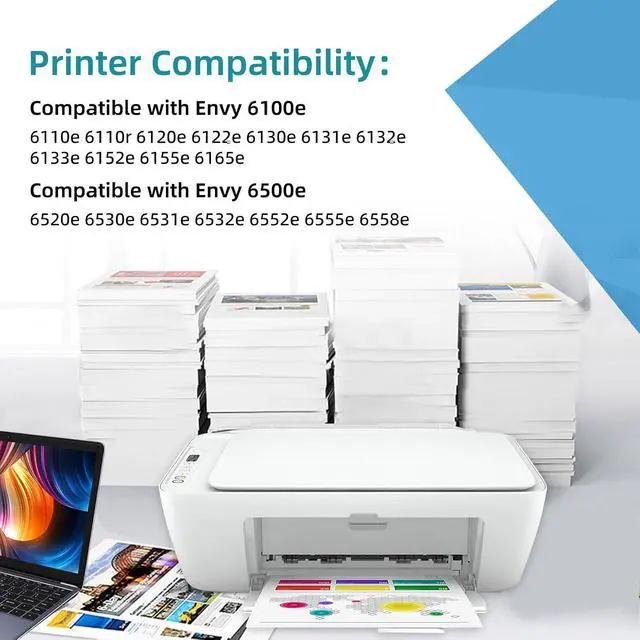 Alt view image 2 of 7 - 68XL Ink Cartridges Black Color Combo Pack for HP 68 XL 68e Printers Replacement for HP68XL HP68 for Envy 6155e 6555e 6152e 6552e 6558e 6110e 6500e 6520 6520e 6530e 6531e 6532e 6165e 6110e 6110r 6120e