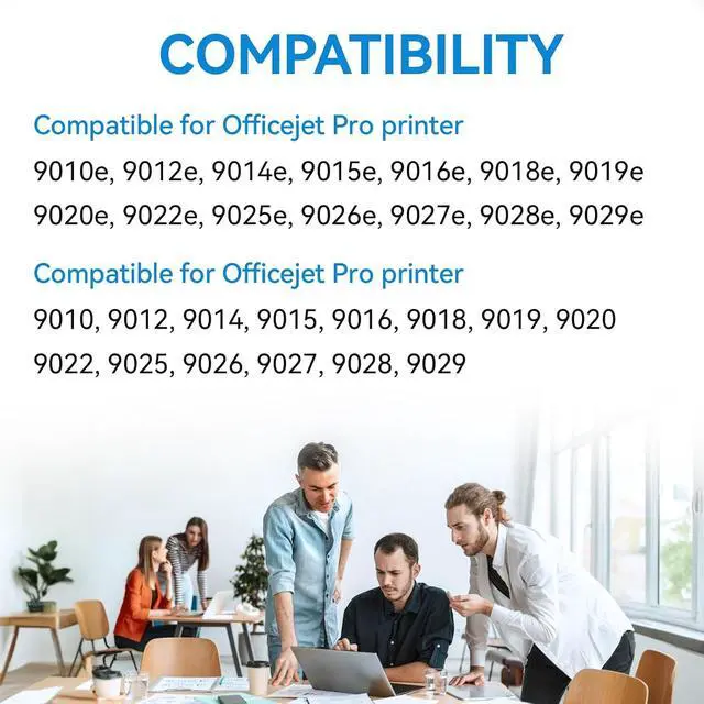 Alt view image 3 of 6 - 962XL Ink Cartridges Combo Pack Compatible for HP 962 Ink Cartridges, Work with OfficeJet Pro 9015e 9018e 9010 9025e 9015 9020 9018 9028e 9022e Printer (Black Cyan Magenta Yellow, 4-Pack)