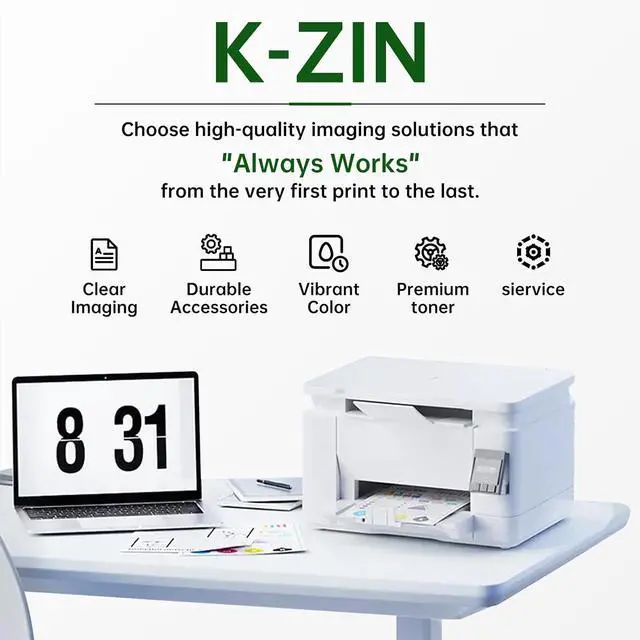 Alt view image 7 of 7 - K-ZIN MS521 56F1000 Black Toner Cartridge with Chip 6000 Page