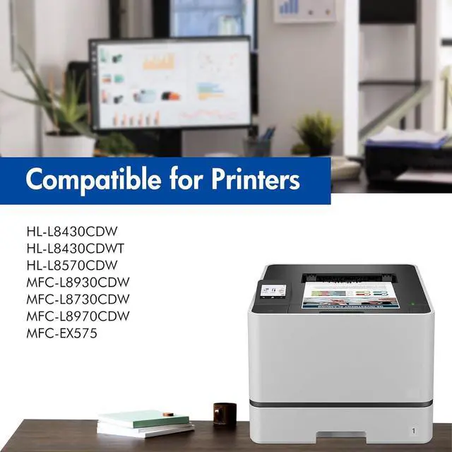 Alt view image 2 of 6 - TN635 TN635XL Toner Cartridges Compatible for Brother MFC-L8930CDW 4-Pack