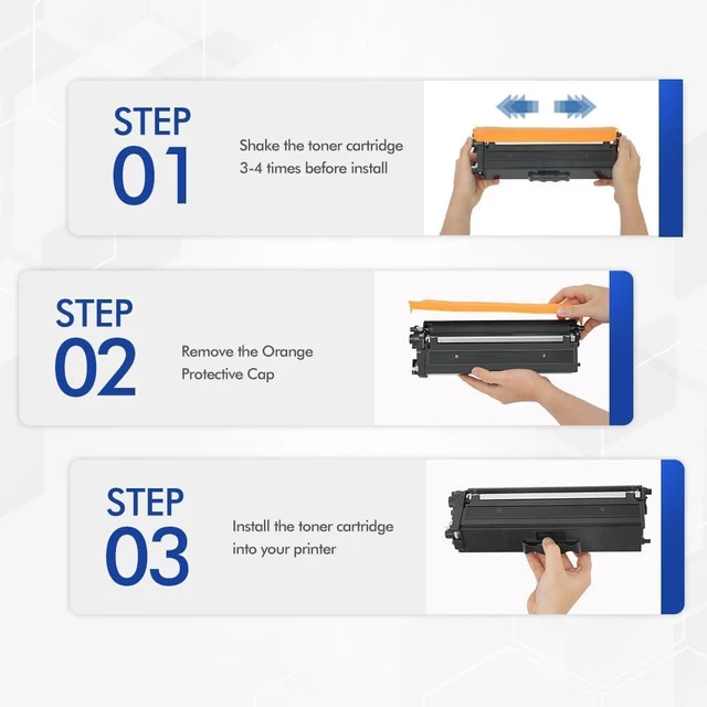Alt view image 5 of 6 - TN431 TN-431 Toner Cartridge 4 Pack for Brother TN 431 MFC-L8900CDW