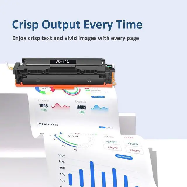 Alt view image 6 of 6 - 206A Toner Cartridges 4 Pack for HP 206A Laser Jet Pro MFP M283fdw M283cdw