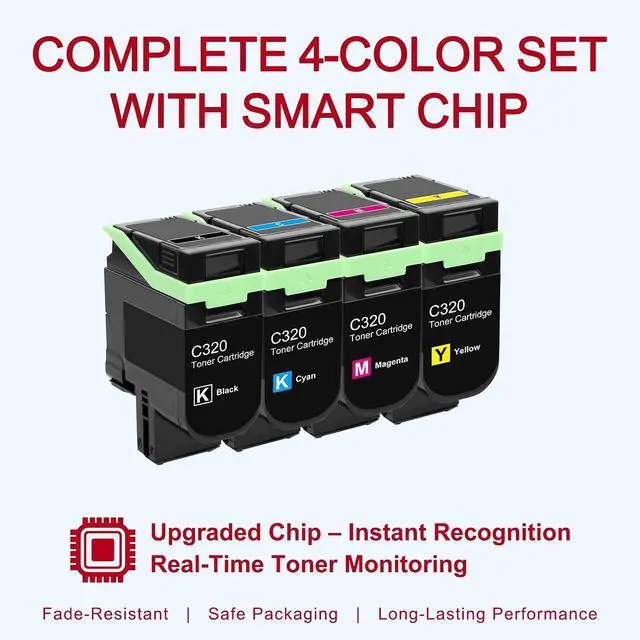 Alt view image 3 of 7 - Compatible for VersaLink C320/C325 Toner CMYK High Yield 24.5K