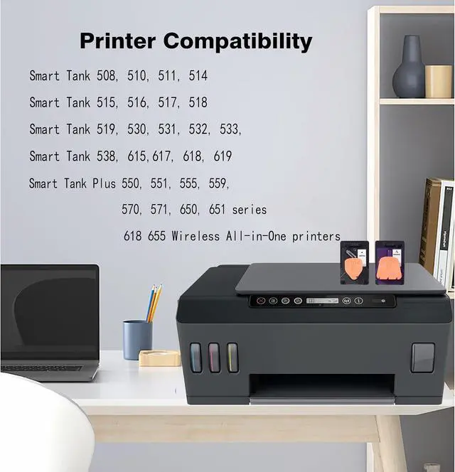 Alt view image 3 of 6 - GT53 Print Head X4E75A M0H50A Print Head for Smart Tank 651 Series