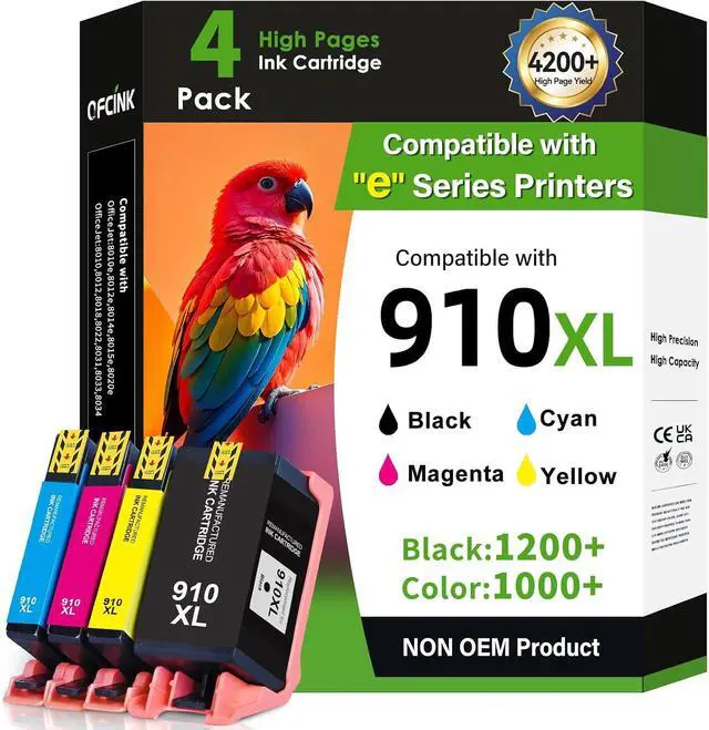 Main image of 910XL Ink Cartridges Combo Pack Replacement for HP 910 HP 910XL Ink