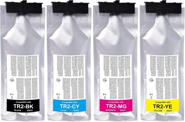 Main image of TR2 Ink Compatible Replacements for Roland TrueVIS TR2 Ink for Roland TrueVIS SG-300 SG-540 SG2-300 SG2-540 SG2-640 SG3-300 SG3-540 VG-540 VG-640 VG2-540 VG2-640 VG3-540 VG3-640, TR2 BK/C/M/Y