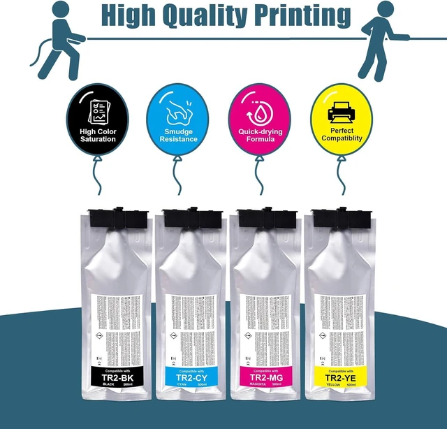 Alt view image 2 of 7 - TR2 Ink Compatible Replacements for Roland TrueVIS TR2 Ink for Roland TrueVIS SG-300 SG-540 SG2-300 SG2-540 SG2-640 SG3-300 SG3-540 VG-540 VG-640 VG2-540 VG2-640 VG3-540 VG3-640, TR2 BK/C/M/Y