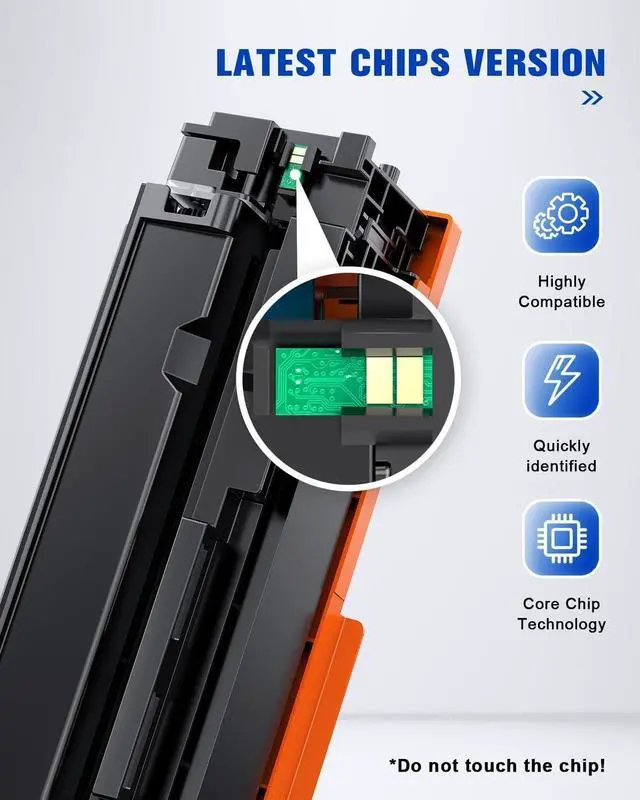 Alt view image 4 of 7 - Compatible 215A Toner Cartridges (with Chip) Replacement Compatible for HP 215A W2310A Toner Use with Color Laseret Pro MFP M182nw M155nw M183fw M155dw M183fdw Series Printer (4 Pack)