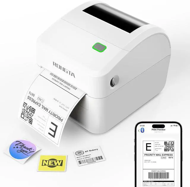 Main image of Rongta Thermal Shipping Label Printer, Wireless 4x6 Bluetooth Label Sticker Printer for Shipping Packages for Small Business,Compatible with Windows macOS Android and iOS