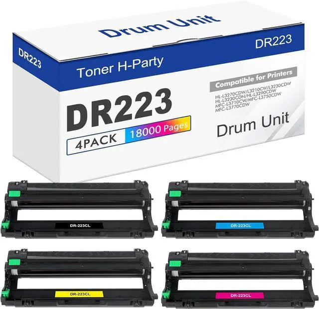 Main image of DR223CL Drum Unit Set 4-Pack DR-223CL DR223 DR-223 High Yield Printer
