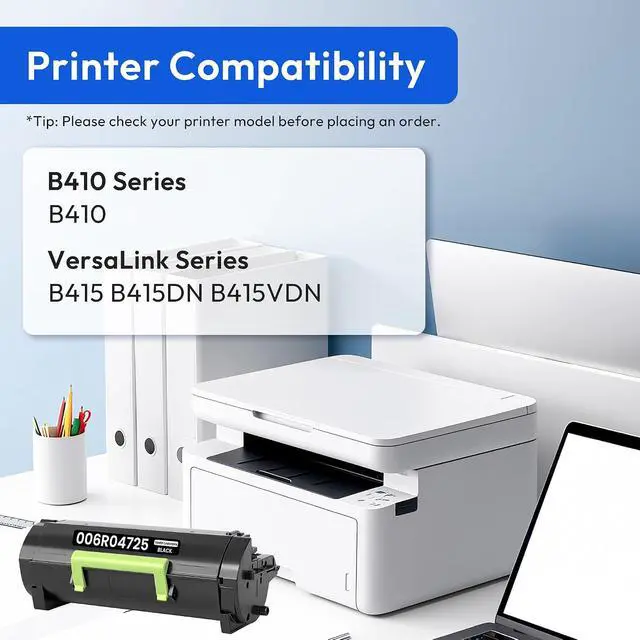 Alt view image 2 of 6 - B410 Black Toner Cartridge, 6,000 Pages, 1-Pack B415 006R04725