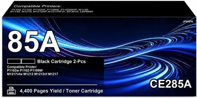 Main image of 85A CE285A Black High-Yield Black Toner Cartridge 2-Pack