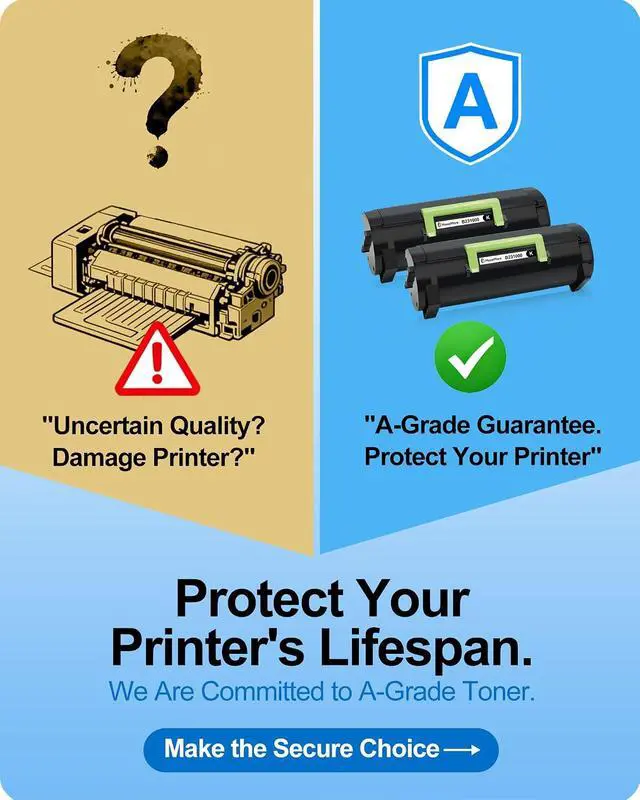 Alt view image 2 of 7 - MasaiMara B231000 Black Compatible Toner Cartridge for Lexmark B2338 B2338dw B2442 B2442dw B2546 B2546dw B2650 B2650dn B2650dw MB2338 MB2338adw MB2442 MB2442adwe MB2546adwe MB2650adwe Laser Printers