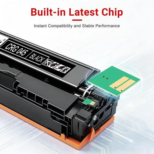 Alt view image 5 of 6 - 045 Toner Cartridge Set Replacement for Canon 045 045H mf632cdw toner