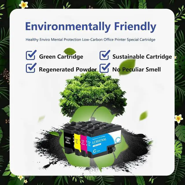 Alt view image 4 of 7 - LC3037 XXL BK/C/M/Y Ink Cartridges Super High-Yield Replacement for Brother