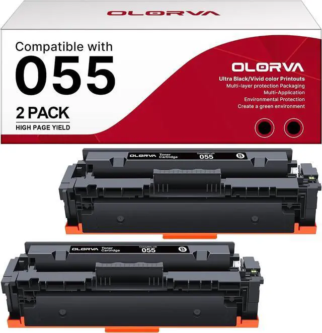Main image of 055 Compatible Replacment for Canon 055 055H Black Toner Cartridge 2 Pack