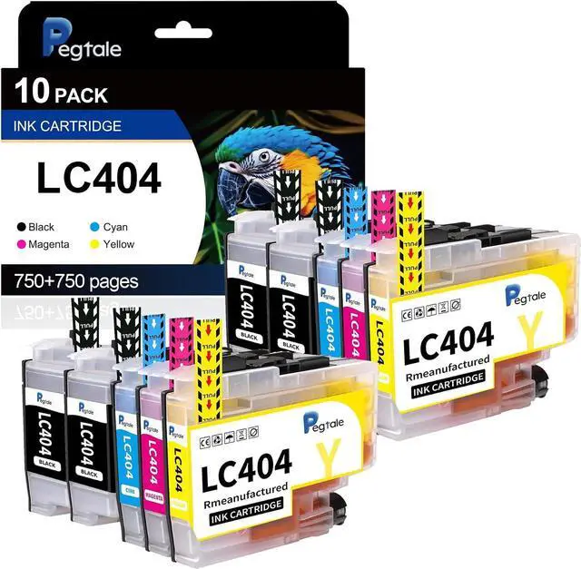 Main image of LC404 Ink Cartridges Replacement for Brother LC 404 LC-404 LC404BK, 10Pack