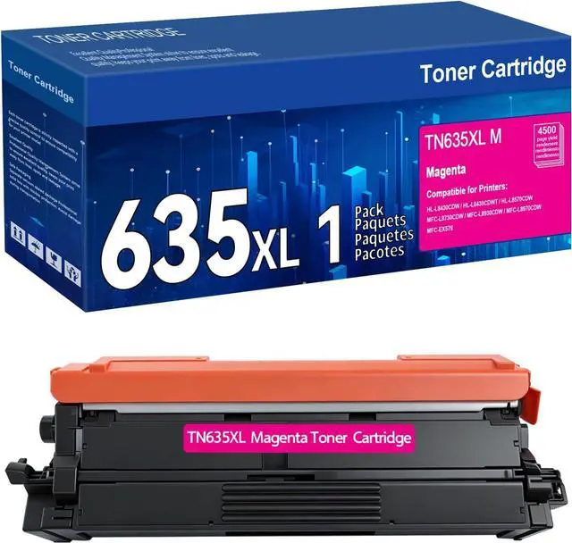 Main image of 1 Pack TN635 TN635XL Magenta Toner Cartridge Replacement for Brother TN635XL Toner Work for HL-L8430CDW, HL-L8430CDWT, HL-L8570CDW,MFC-L8730CDW, MFC-L8930CDW, MFC-L8970CDW and MFC-EX575 Printers